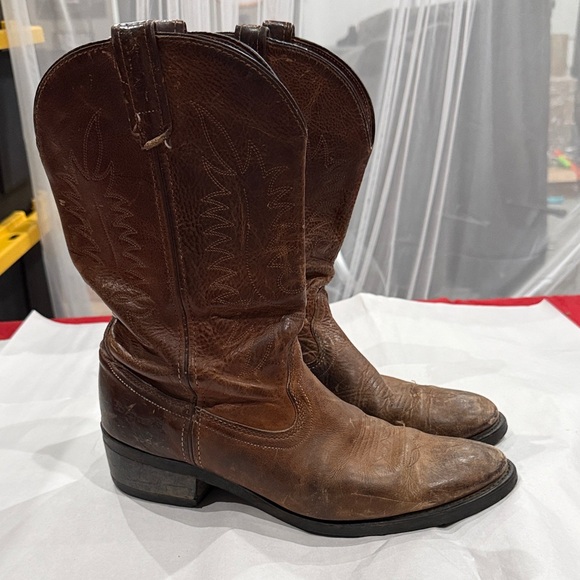 PD Tuff Other - Rugged Brown Western Cowboy Boots
